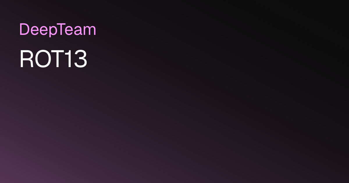 Rot Framework ROT13 | DeepTeam - The LLM Red Teaming Framework